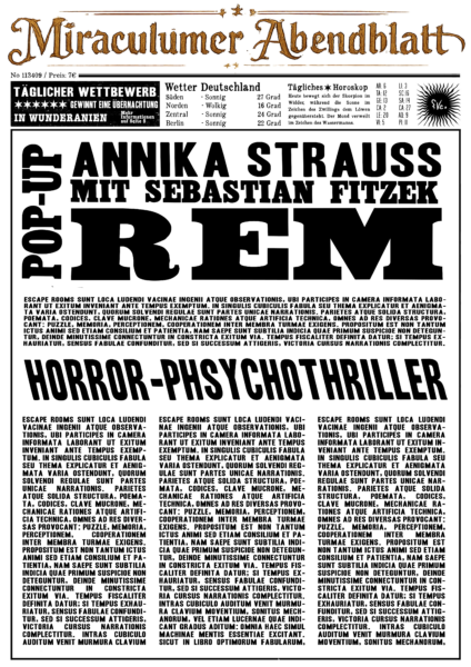 Zeitung BLOG Beitrag Titelseite REM Fitzek